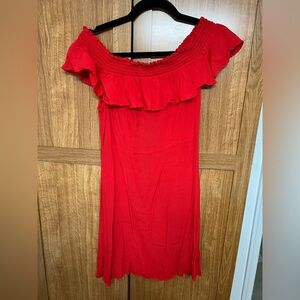 Off the shoulder mini dress